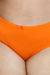 Zivame True Curv Medium Rise Full Coverage Hipster Panty - Exotic Orange — thumbnail 6